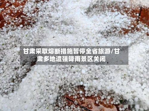 甘肃采取熔断措施暂停全省旅游/甘肃多地遭强降雨景区关闭-第3张图片