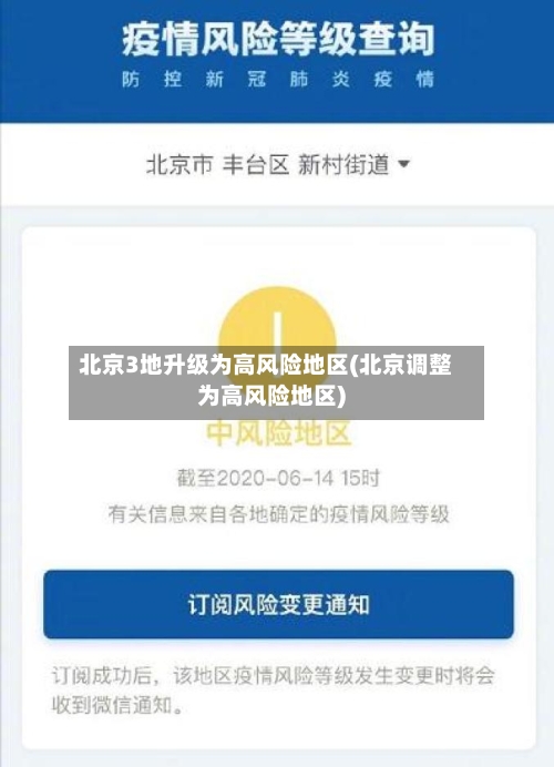 北京3地升级为高风险地区(北京调整为高风险地区)-第2张图片