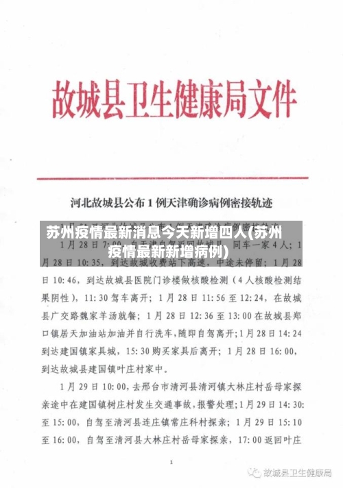 苏州疫情最新消息今天新增四人(苏州疫情最新新增病例)-第2张图片