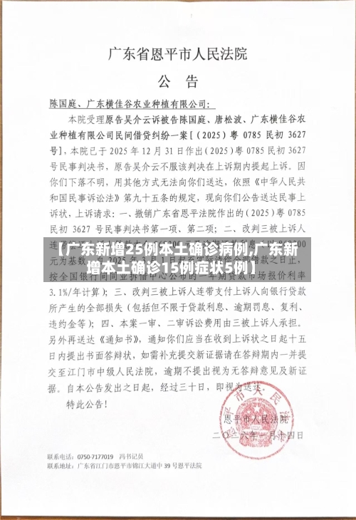 【广东新增25例本土确诊病例,广东新增本土确诊15例症状5例】-第2张图片