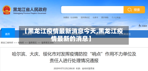 【黑龙江疫情最新消息今天,黑龙江疫情最新的消息】-第2张图片