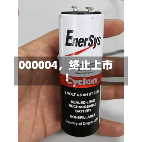 000004，终止上市！