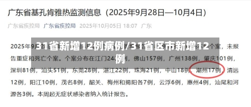 31省新增12例病例/31省区市新增12例