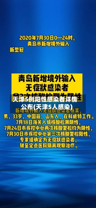 天津5例阳性感染者详情公布(天津5人感染)