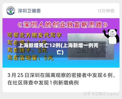 上海新增死亡12例(上海新增一例死亡)