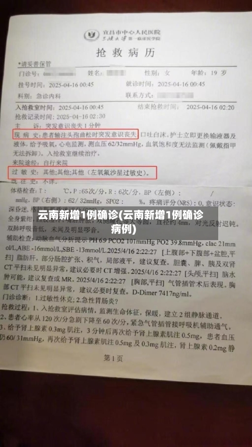 云南新增1例确诊(云南新增1例确诊病例)-第3张图片