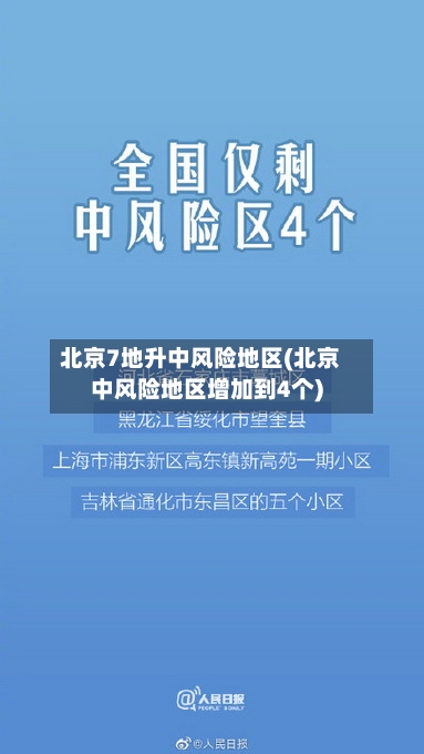 北京7地升中风险地区(北京中风险地区增加到4个)-第2张图片
