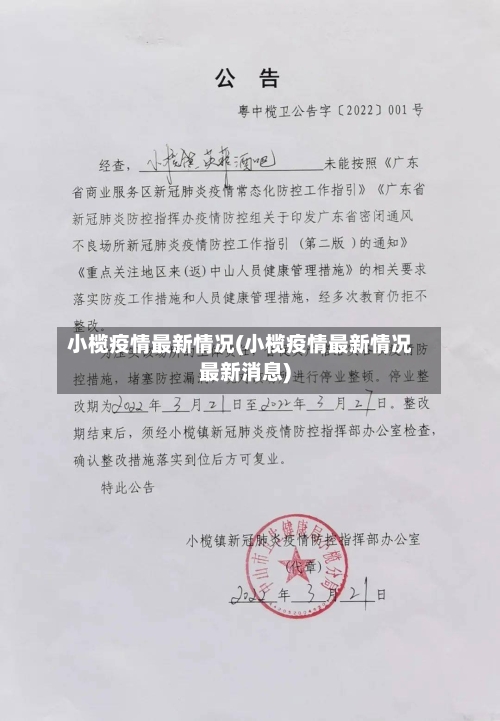 小榄疫情最新情况(小榄疫情最新情况最新消息)-第2张图片