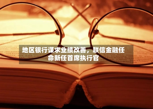 地区银行谋求业绩改善，联信金融任命新任首席执行官